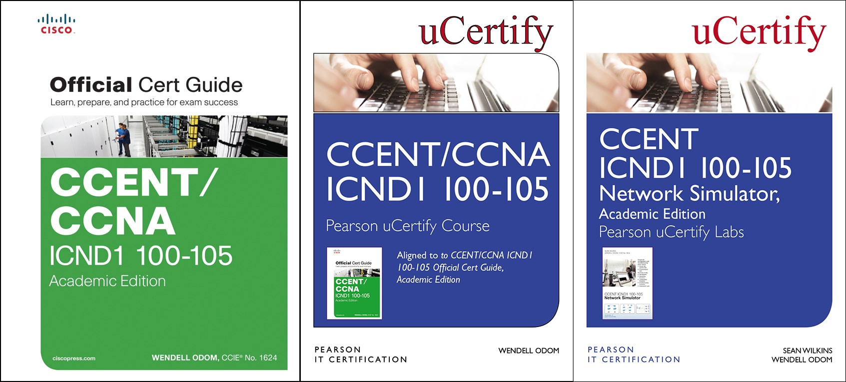 CCENT ICND1 100105 Pearson uCertify Course, Network Simulator, and