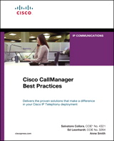 Cisco CallManager Best Practices: A Cisco AVVID Solution (paperback)